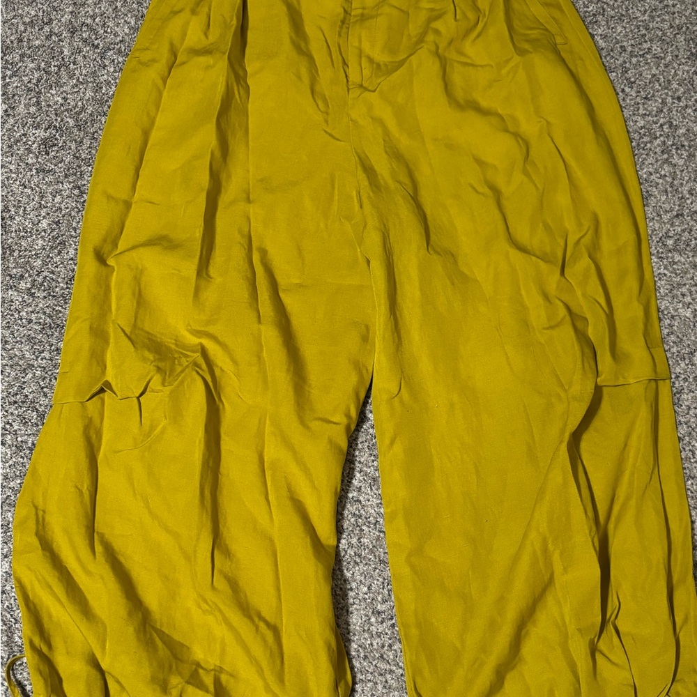 Anthropologie Yellow Balloon Pants